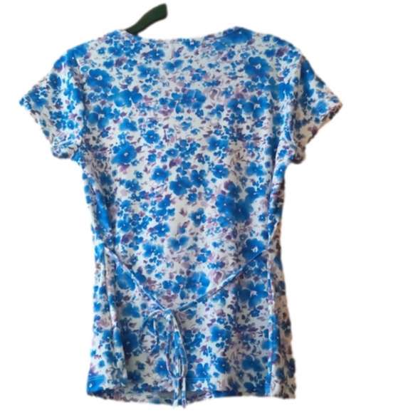 Annabelle By Pantaloons Floral Scoop Neck Shirt - Picture 5 of 6